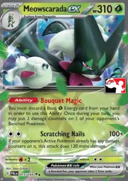 Meowscarada ex Play! Pokémon Prize Pack Series Four #015