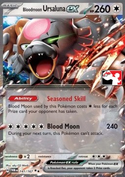 Bloodmoon Ursaluna ex Play! Pokémon Prize Pack Series Six #141