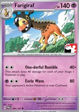 Farigiraf Play! Pokémon Prize Pack Series Six #084
