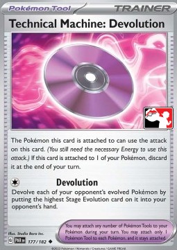 Technical Machine: Devolution Play! Pokémon Prize Pack Series Six #177