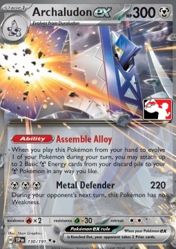 Archaludon ex Play! Pokémon Prize Pack Series Seven #130