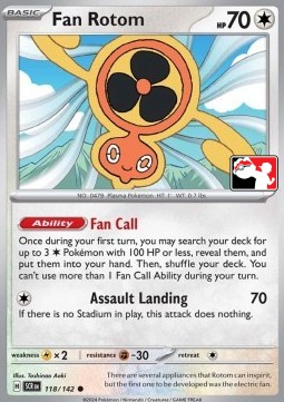 Fan Rotom Play! Pokémon Prize Pack Series Seven #118