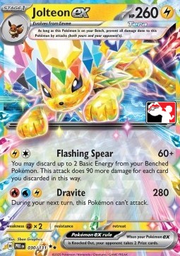 Jolteon ex Play! Pokémon Prize Pack Series Seven #030
