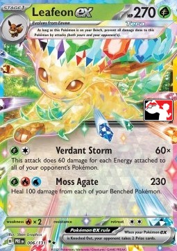Leafeon ex Play! Pokémon Prize Pack Series Seven #006