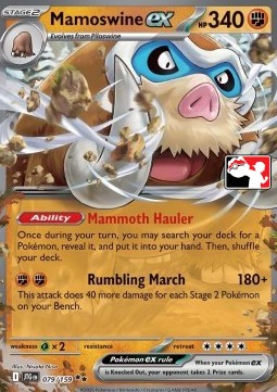 Mamoswine ex Play! Pokémon Prize Pack Series Seven #079