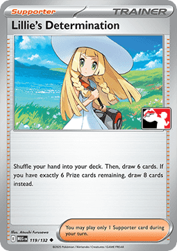 Lillie's Determination - Play! Pokémon Prize Pack Series Eight #119