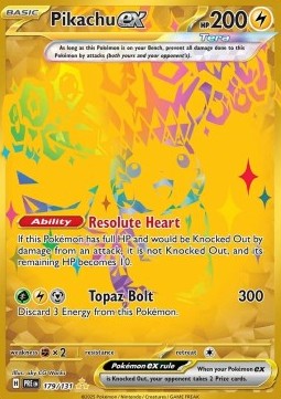 Pikachu ex Prismatic Evolutions #179/131