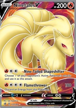 Ninetales V Rebel Clash #177/192