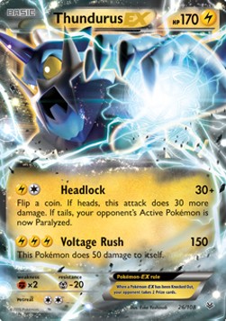 Thundurus EX Roaring Skies #26/108