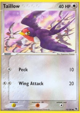 Taillow EX Ruby & Sapphire #72