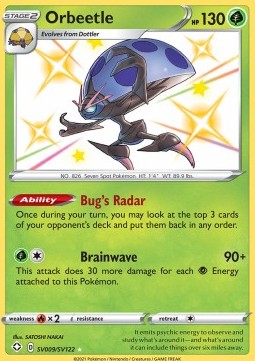 Orbeetle Shining Fates #9/72