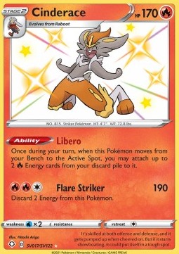 Cinderace Shining Fates #17/72