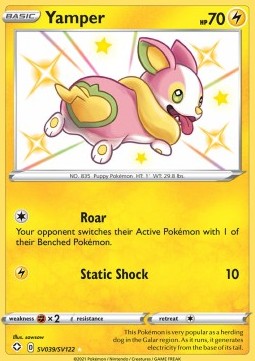 Yamper Shining Fates #sv039/72