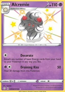 Alcremie Shining Fates #sv058/72