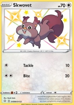 Skwovet Shining Fates #sv099/72