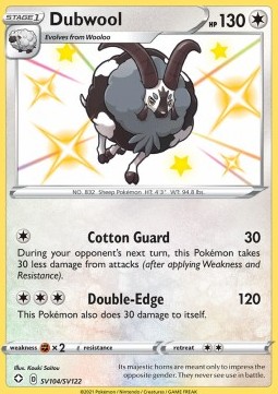 Dubwool Shining Fates #sv104/72