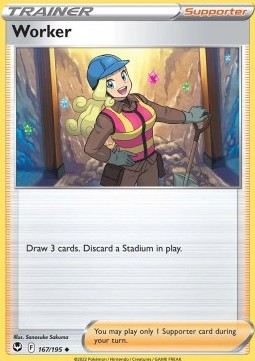 Worker Silver Tempest #167/195