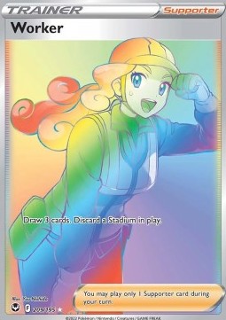 Worker Silver Tempest #210/195