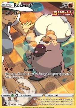 Rockruff Silver Tempest #07/195