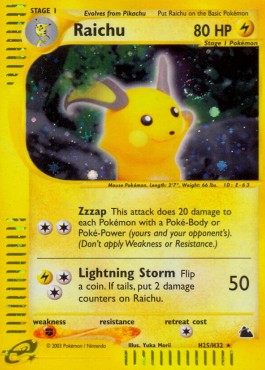 Raichu Skyridge #H25/H32