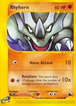 Rhyhorn Skyridge #91/144