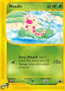 Weedle Skyridge #114/144