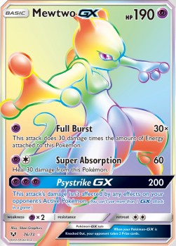 Mewtwo GX Shining Legends #76/73