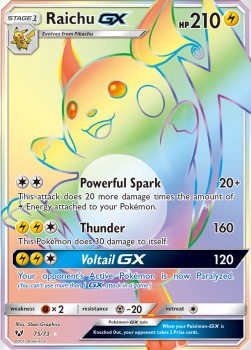 Raichu GX Shining Legends #75/73