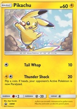 Pikachu SM Black Star Promos #98/248