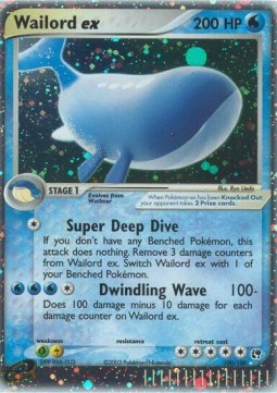 Wailord ex EX Sandstorm #100