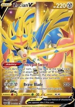 Zacian V Sword & Shield #211