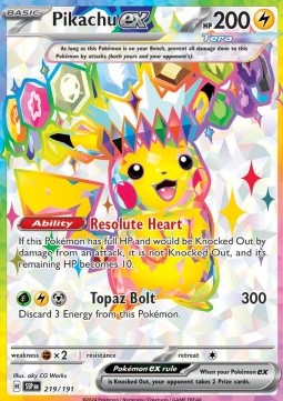 Pikachu ex Surging Sparks #219/191