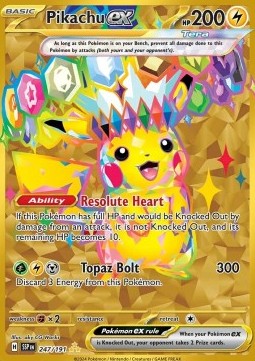 Pikachu ex Surging Sparks #247/191