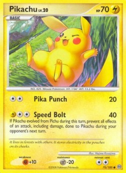 Pikachu Lv.20 Stormfront #70/100