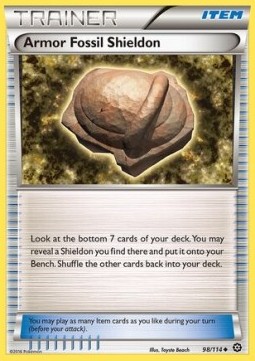 Armor Fossil Shieldon Steam Siege #98/114