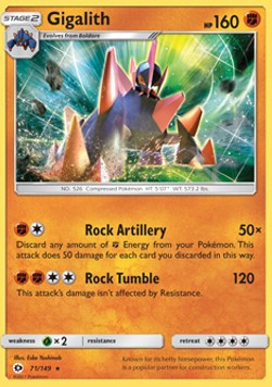 Gigalith Sun & Moon #71