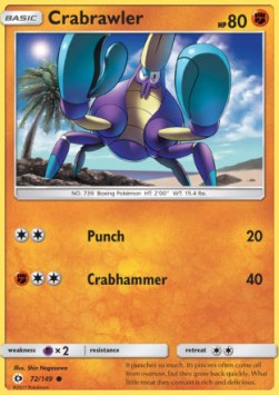 Crabrawler Sun & Moon #72