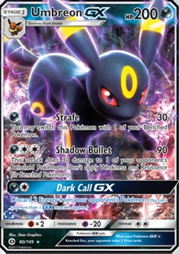 Umbreon GX Sun & Moon #80