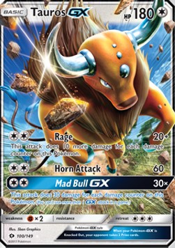 Tauros GX Sun & Moon #100