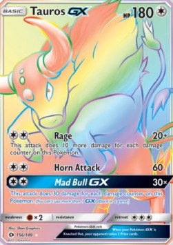 Tauros GX Sun & Moon #156