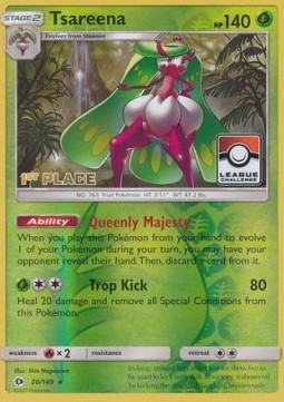 Tsareena Sun & Moon #20