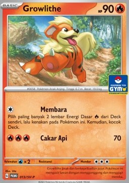 Growlithe Scarlet & Violet Indonesian Promos #013
