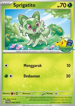 Sprigatito Scarlet & Violet Indonesian Promos #053