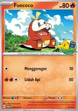 Fuecoco Scarlet & Violet Indonesian Promos #054