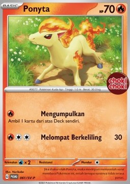 Ponyta Scarlet & Violet Indonesian Promos #061