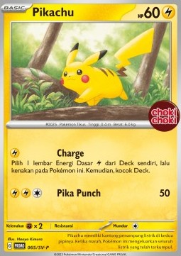 Pikachu Scarlet & Violet Indonesian Promos #065