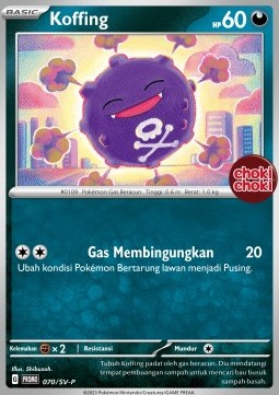 Koffing Scarlet & Violet Indonesian Promos #070