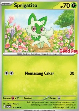 Sprigatito Scarlet & Violet Indonesian Promos #143