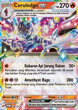 Ceruledge ex Scarlet & Violet Indonesian Promos #186