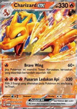Charizard ex Scarlet & Violet Indonesian Promos #205